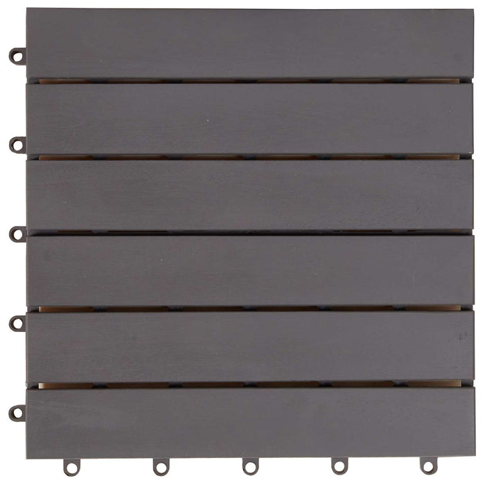 Plăci pentru Deck 10 pcs Gri 30 x 30 cm Lemn de Acacia - WALTI WALTI