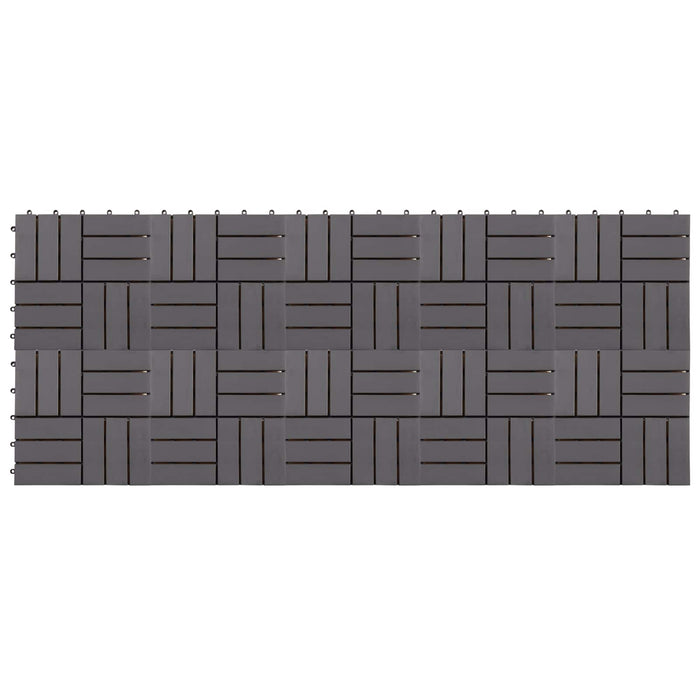 Plăci pentru Deck 10 pcs Gri 30 x 30 cm Lemn de Acacia - WALTI WALTI