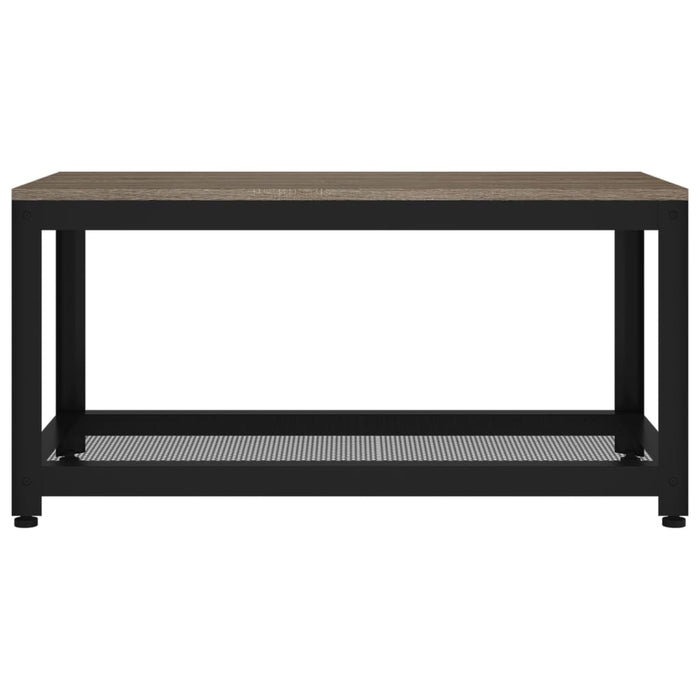Măsuță de cafea, gri și negru, 90x45x45 cm, MDF și fier - WALTI WALTI