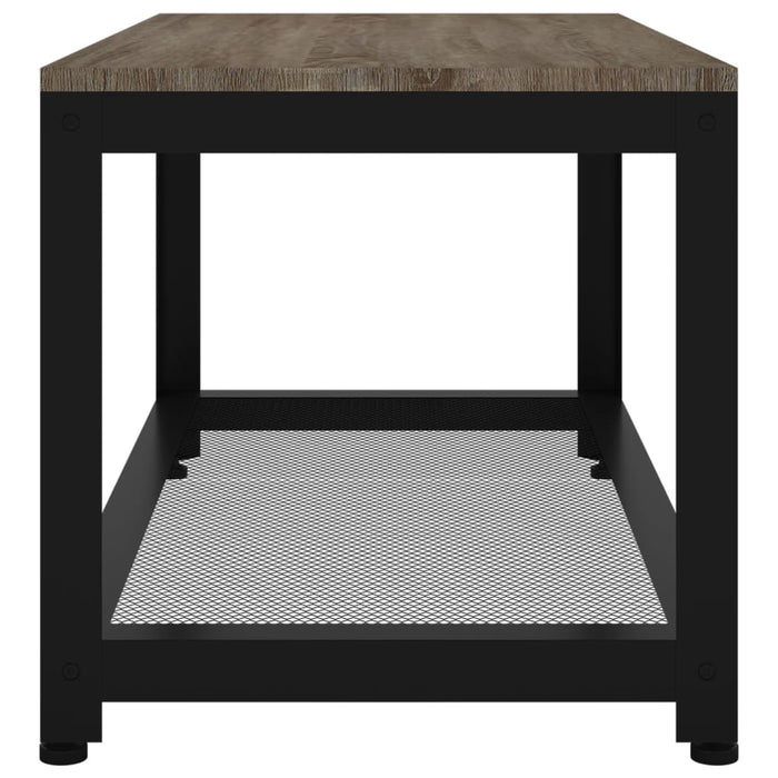 Măsuță de cafea, gri și negru, 90x45x45 cm, MDF și fier - WALTI WALTI