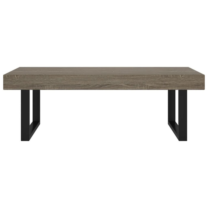 Măsuță de cafea, gri și negru, 120x60x40 cm, MDF și fier - WALTI WALTI