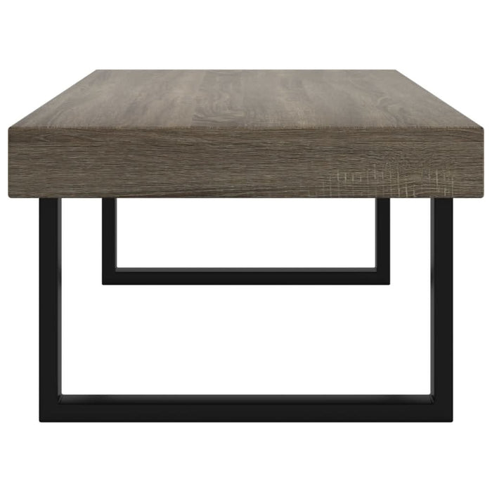 Măsuță de cafea, gri și negru, 120x60x40 cm, MDF și fier - WALTI WALTI