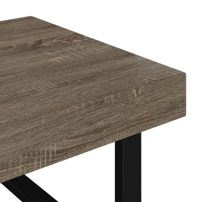 Măsuță de cafea, gri și negru, 120x60x40 cm, MDF și fier - WALTI WALTI