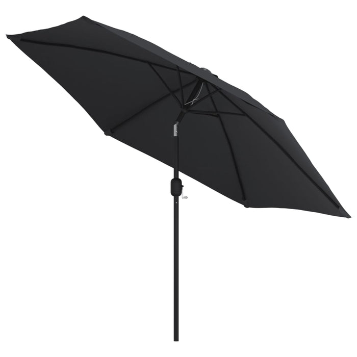Umbrelă de soare de exterior cu stâlp metalic, negru, 300 cm - WALTI WALTI