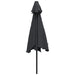 Umbrelă de soare de exterior cu stâlp metalic, negru, 300 cm - WALTI WALTI