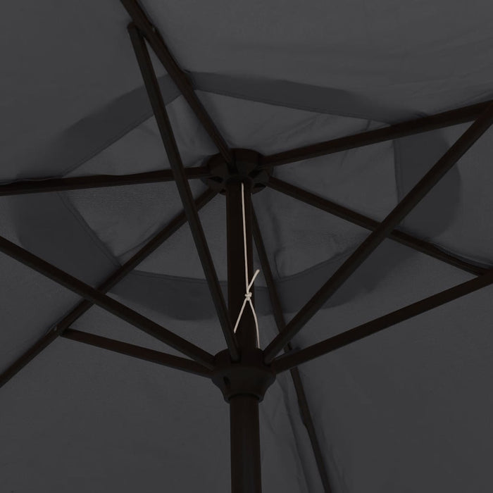 Umbrelă de soare de exterior cu stâlp metalic, negru, 300 cm - WALTI WALTI