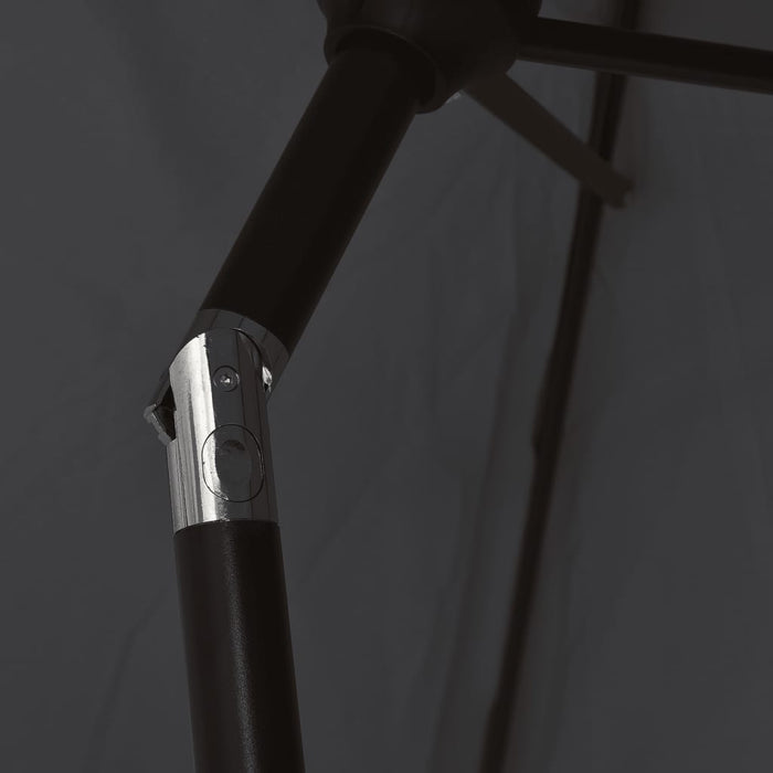 Umbrelă de soare de exterior cu stâlp metalic, negru, 300 cm - WALTI WALTI