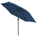 Umbrelă de soare de exterior cu stâlp metalic, azur, 300 cm - WALTI WALTI