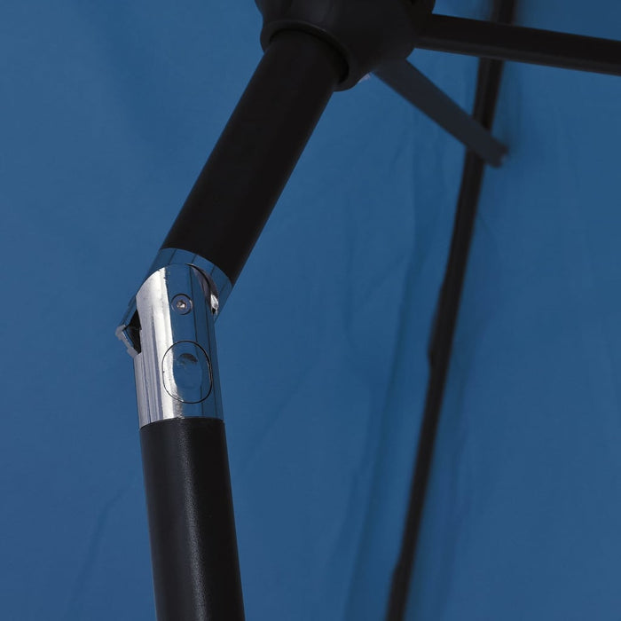 Umbrelă de soare de exterior cu stâlp metalic, azur, 300 cm - WALTI WALTI