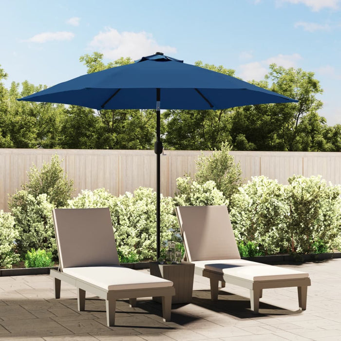 Umbrelă de soare de exterior cu stâlp metalic, azur, 300 cm - WALTI WALTI