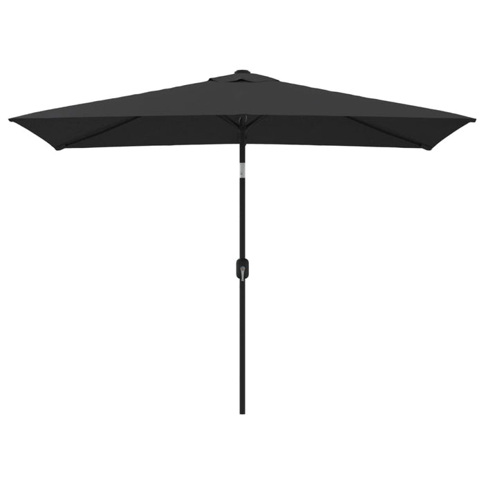 Umbrelă de soare cu stâlp metalic, negru, 300 x 200 cm - WALTI WALTI