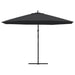 Umbrelă consolă de grădină cu stâlp din aluminiu, negru, 350 cm - WALTI WALTI