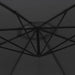 Umbrelă consolă de grădină cu stâlp din aluminiu, negru, 350 cm - WALTI WALTI