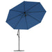 Umbrelă suspendată cu stâlp din aluminiu, albastru, 350 cm - WALTI WALTI