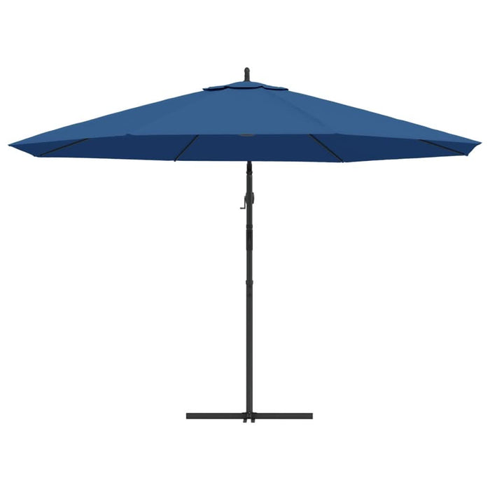 Umbrelă suspendată cu stâlp din aluminiu, albastru, 350 cm - WALTI WALTI