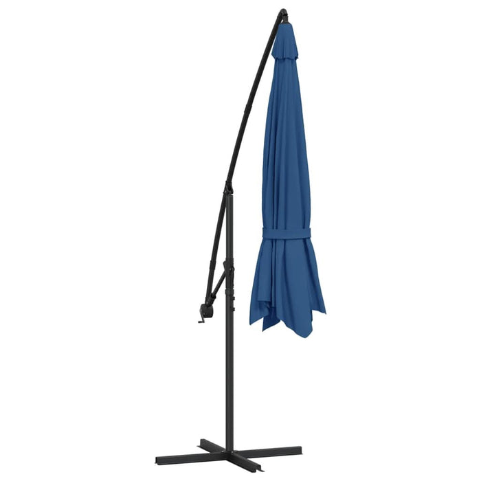 Umbrelă suspendată cu stâlp din aluminiu, albastru, 350 cm - WALTI WALTI