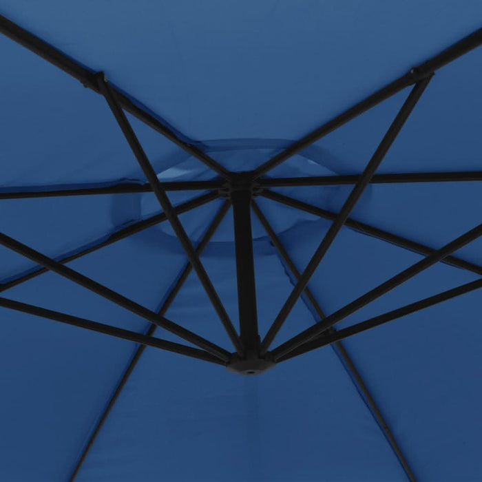 Umbrelă suspendată cu stâlp din aluminiu, albastru, 350 cm - WALTI WALTI