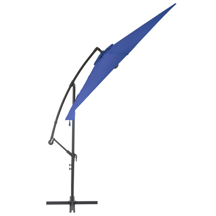 Umbrelă suspendată cu stâlp din aluminiu, albastru, 300 cm - WALTI WALTI