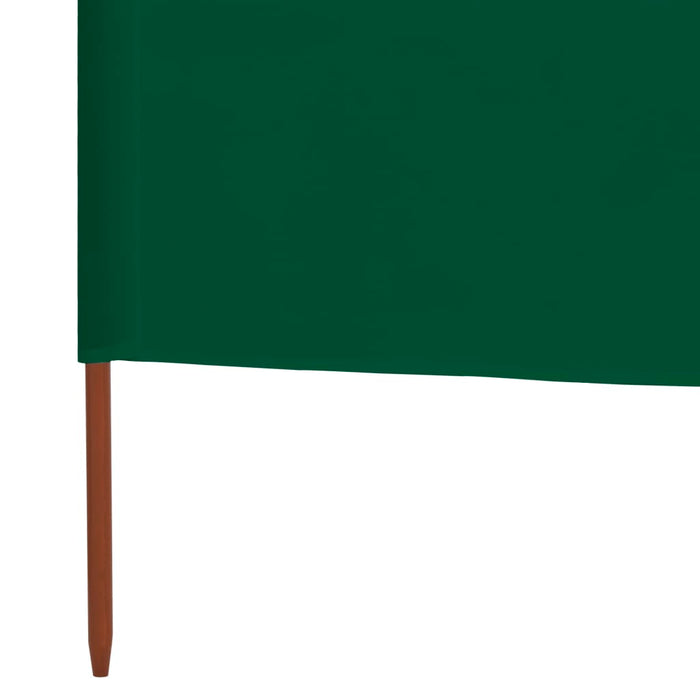 Paravan anti-vânt cu 3 panouri, verde, 400 x 80 cm, textil - WALTI WALTI