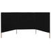 Paravan anti-vânt cu 3 panouri, negru, 400 x 120 cm, textil - WALTI WALTI