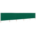 Paravan anti-vânt cu 5 panouri, verde, 600 x 160 cm, textil - WALTI WALTI