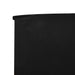 Paravan anti-vânt cu 6 panouri, negru, 800 x 120 cm, textil - WALTI WALTI