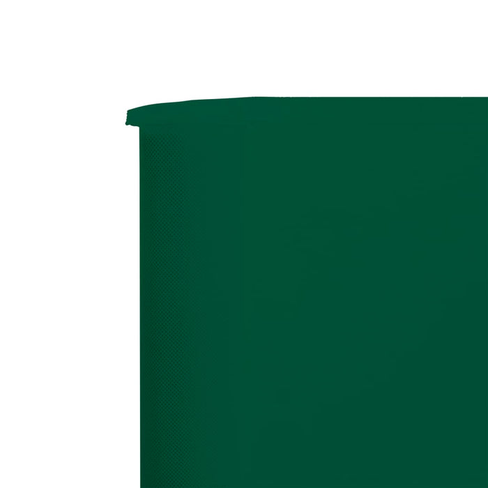 Paravan anti-vânt cu 9 panouri, verde, 1200 x 80 cm, textil - WALTI WALTI