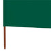 Paravan anti-vânt cu 9 panouri, verde, 1200 x 80 cm, textil - WALTI WALTI