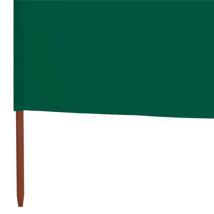 Paravan anti-vânt cu 9 panouri, verde, 1200 x 160 cm, textil - WALTI WALTI