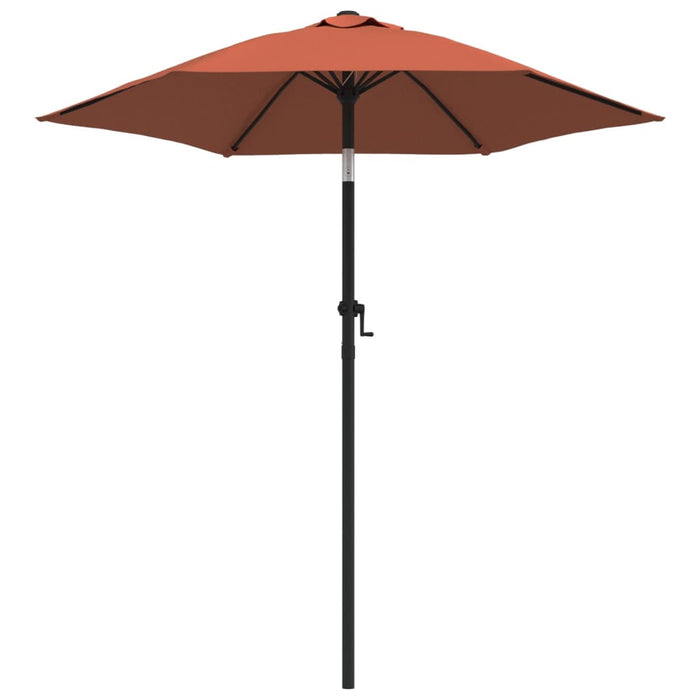 Umbrelă de soare, cărămiziu, 200 x 224 cm, aluminiu - WALTI WALTI