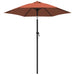 Umbrelă de soare, cărămiziu, 200 x 224 cm, aluminiu - WALTI WALTI