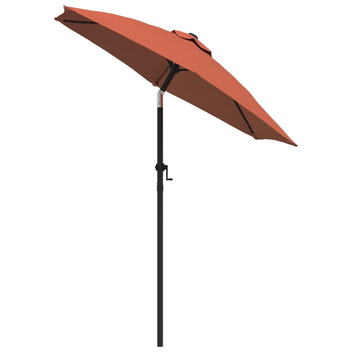 Umbrelă de soare, cărămiziu, 200 x 224 cm, aluminiu - WALTI WALTI