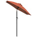 Umbrelă de soare, cărămiziu, 200 x 224 cm, aluminiu - WALTI WALTI