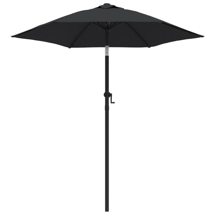 Umbrelă de soare, negru, 200 x 224 cm, aluminiu - WALTI WALTI