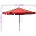 Umbrelă de soare de exterior, stâlp lemn, cărămiziu, 330 cm - WALTI WALTI