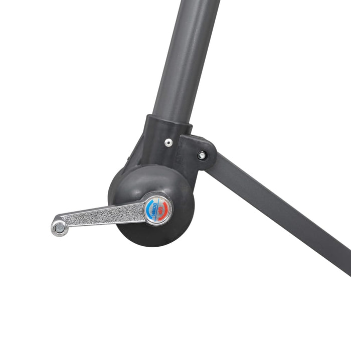 Umbrelă de soare suspendată, alb, 3 m, stâlp de aluminiu - WALTI WALTI