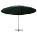 Umbrelă de soare suspendată, verde, 3 m, stâlp de aluminiu - WALTI WALTI