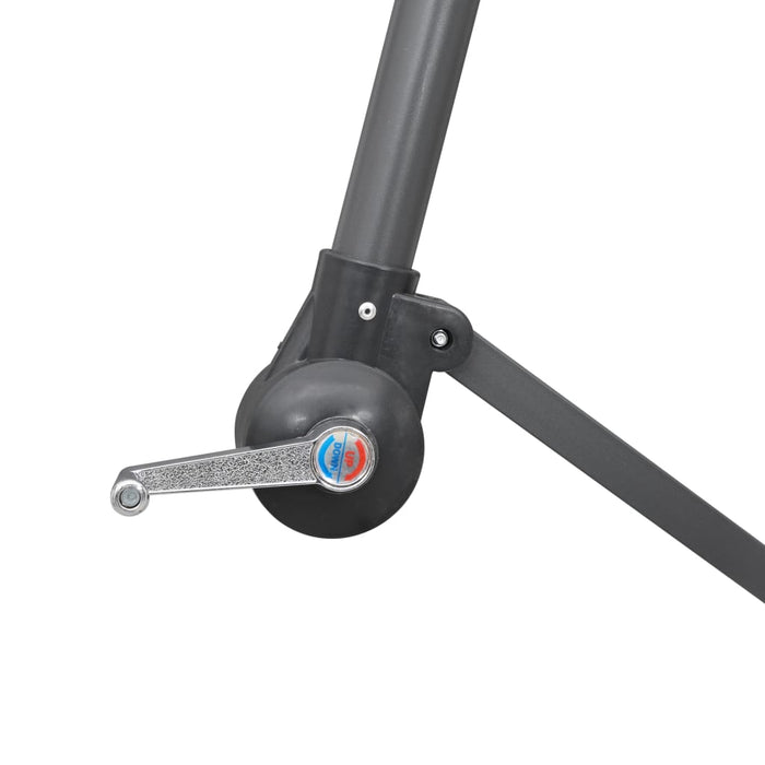 Umbrelă de soare suspendată, vișiniu, 3 m, stâlp de aluminiu - WALTI WALTI