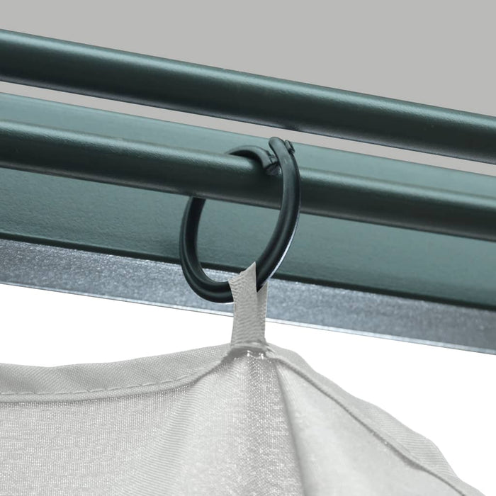 Pavilion cu perdele, crem, 300 x 300 cm, aluminiu - WALTI WALTI