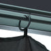 Pavilion cu perdele, antracit, 300 x 300 cm, aluminiu - WALTI WALTI