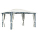 Pavilion cu perdele, crem, 400 x 300 cm, aluminiu - WALTI WALTI