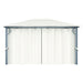 Pavilion cu perdele, crem, 400 x 300 cm, aluminiu - WALTI WALTI