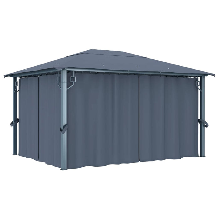Pavilion cu perdele, antracit, 400 x 300 cm, aluminiu - WALTI WALTI