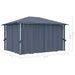 Pavilion cu perdele, antracit, 400 x 300 cm, aluminiu - WALTI WALTI