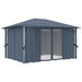Pavilion cu perdele, antracit, 400 x 300 cm, aluminiu - WALTI WALTI