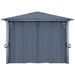 Pavilion cu perdele, antracit, 400 x 300 cm, aluminiu - WALTI WALTI