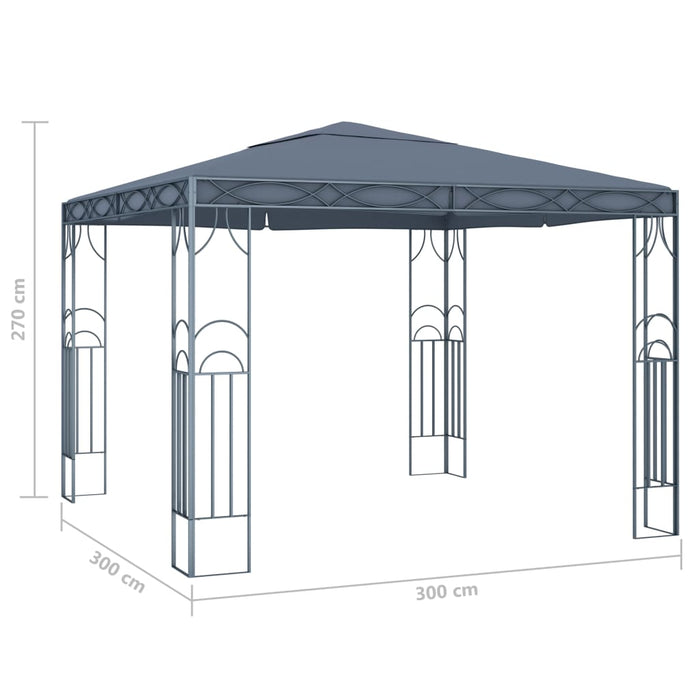 Pavilion, antracit, 300 x 300 cm - WALTI WALTI