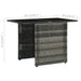 Set mobilier de bistro cu perne, 3 piese, gri, poliratan - WALTI WALTI