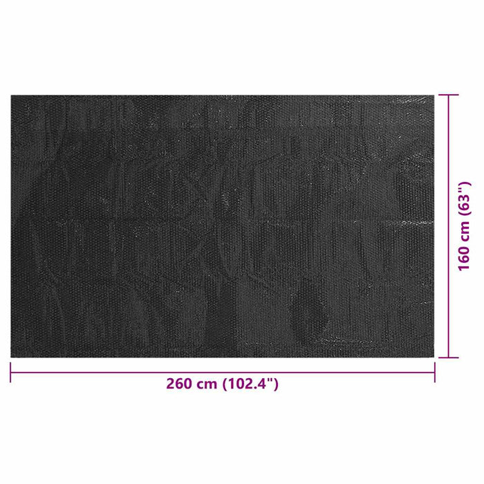 Prelată piscină, negru, 260 x 160 cm, PE - WALTI WALTI