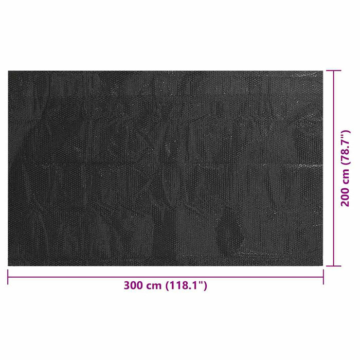 Prelată piscină, negru, 300 x 200 cm, PE - WALTI WALTI